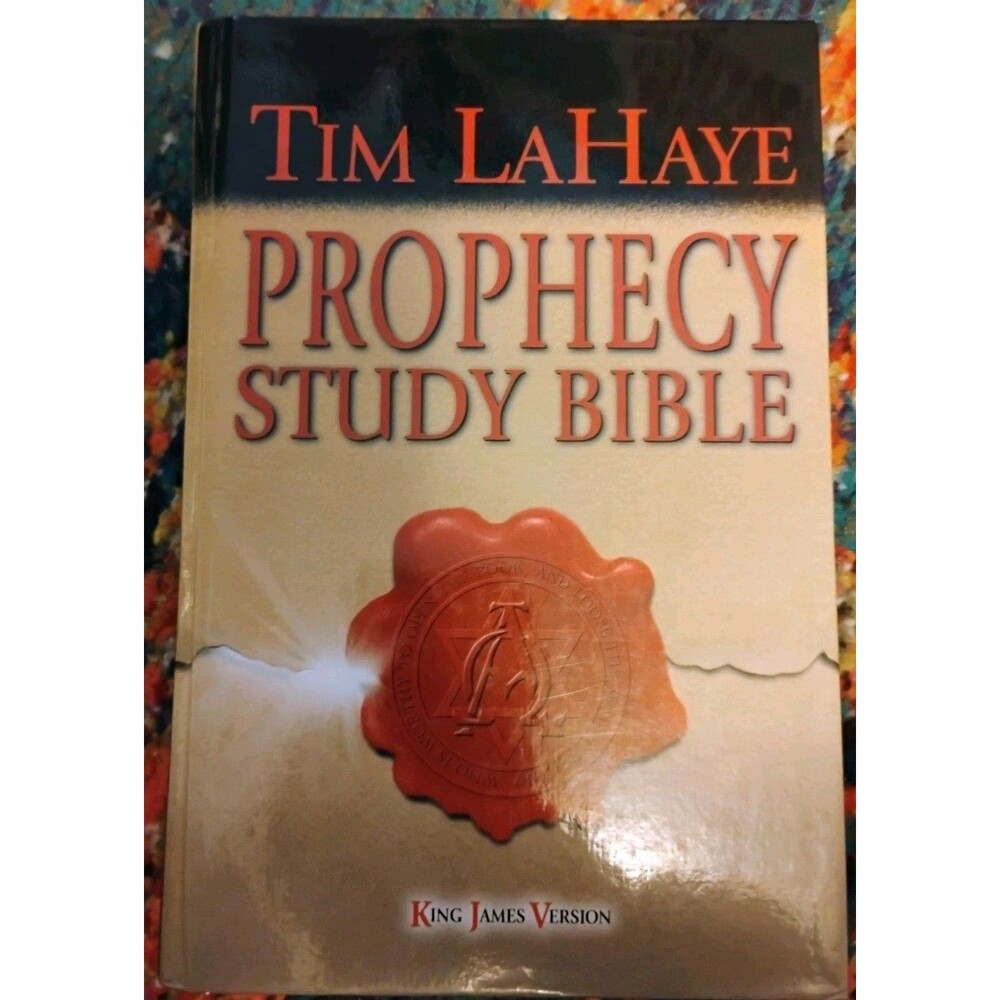 The Tim LaHaye Prophecy Study Bible Hardcover Thumb Indexed AMG Good